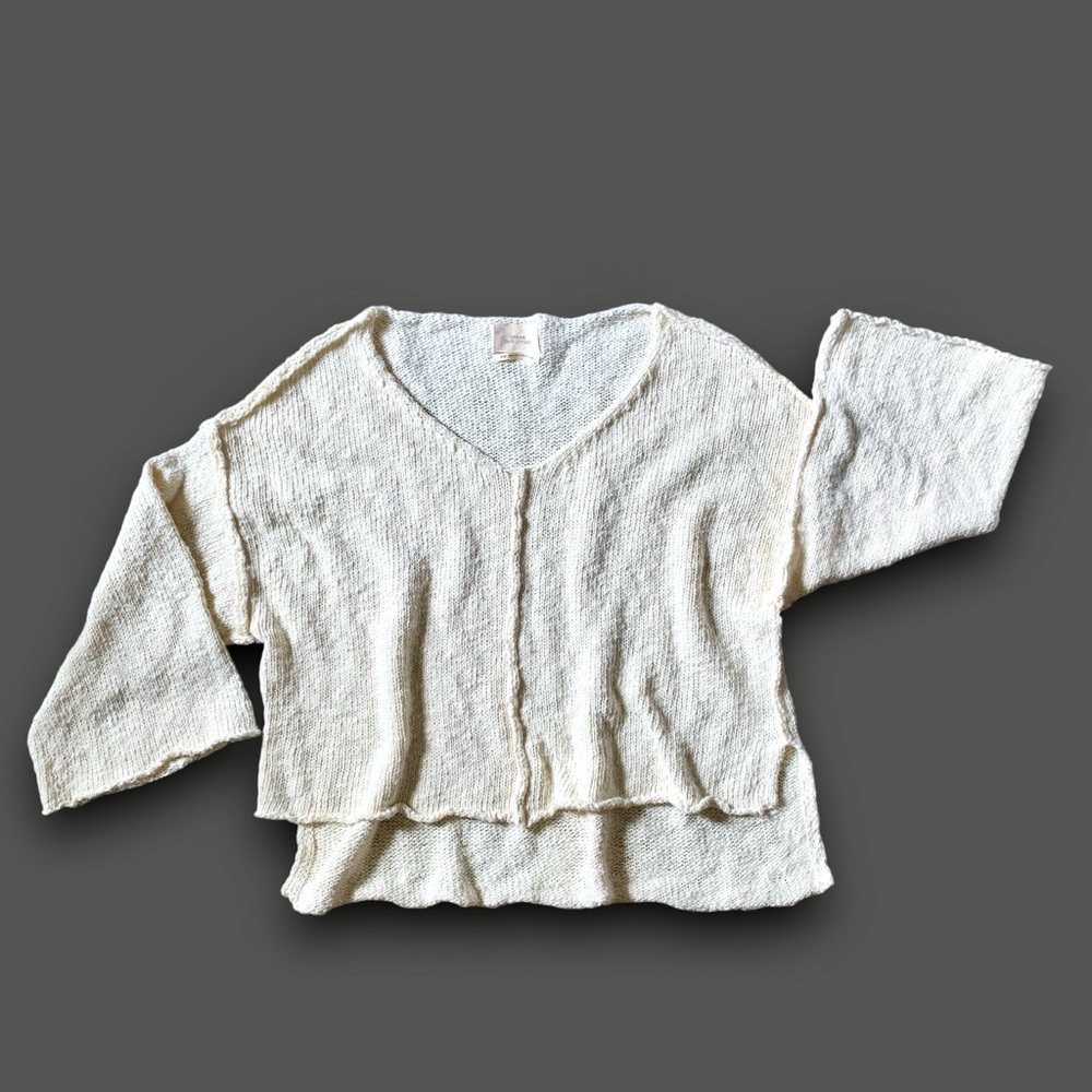 u r b a n :: Slouchy Raw Exposed Seam Knit Sweater - Picture 11 of 13